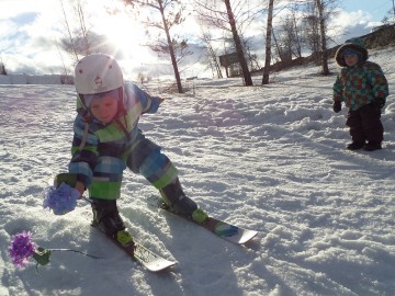 как увлечь ребёнка горными лыжами